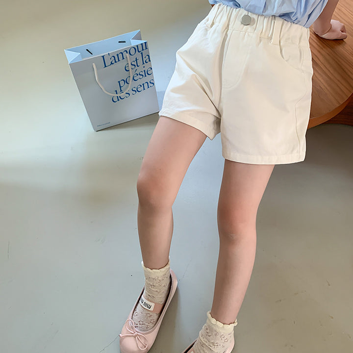 シンプルカラーショートパンツ