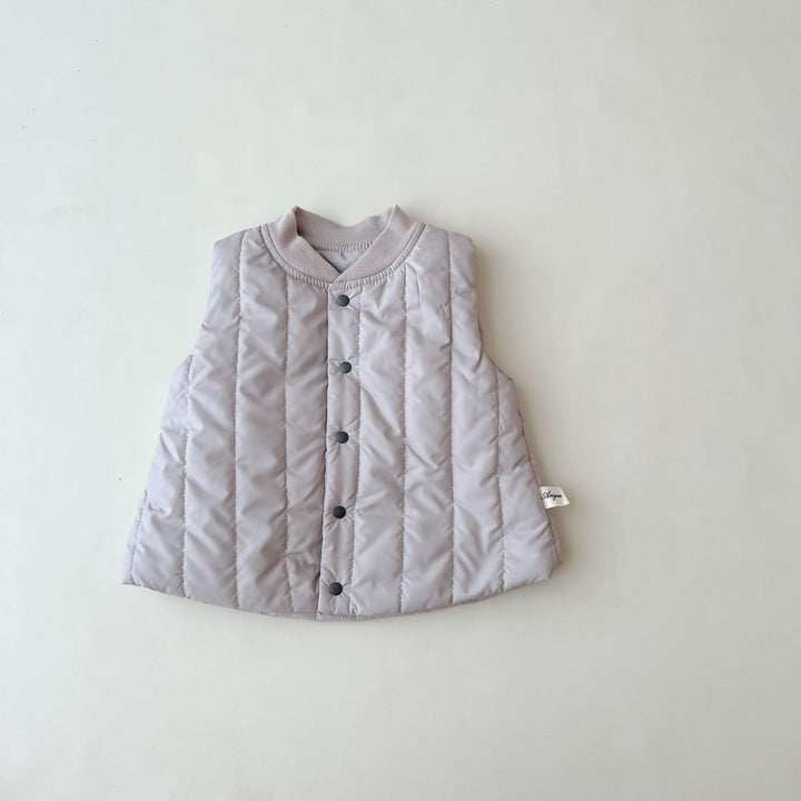 キルティングシンプルベスト