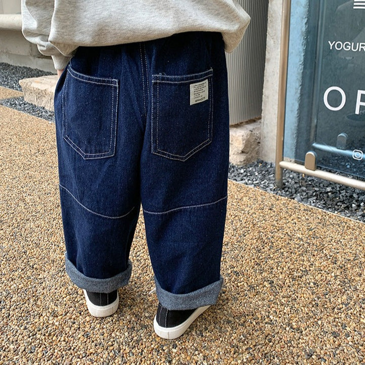 ステッチラインデニムパンツ