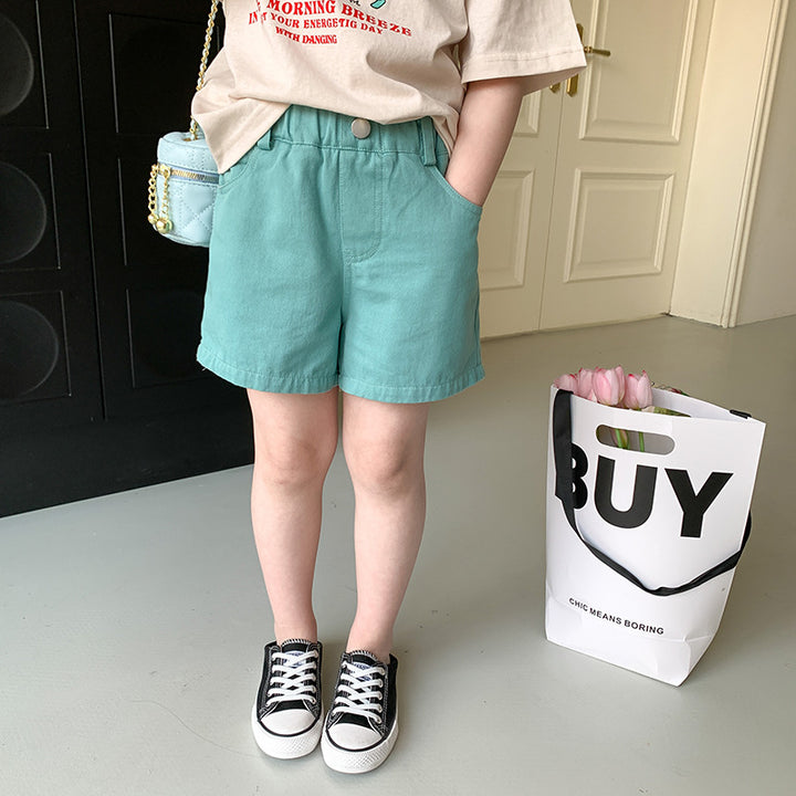シンプルカラーショートパンツ