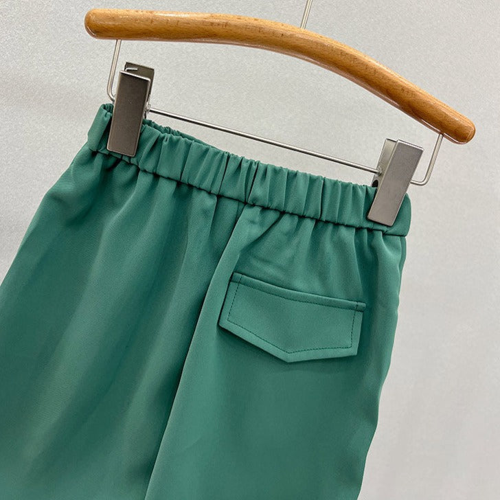 タック入りハーフパンツ
