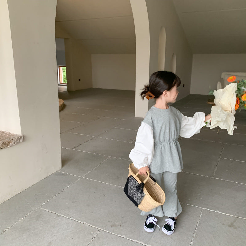 フレア袖スウェットセットアップ