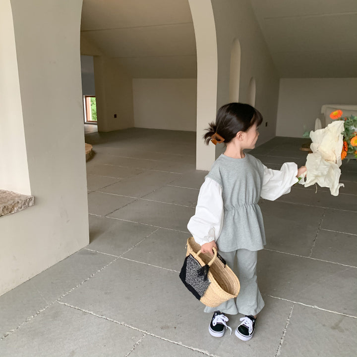 フレア袖スウェットセットアップ