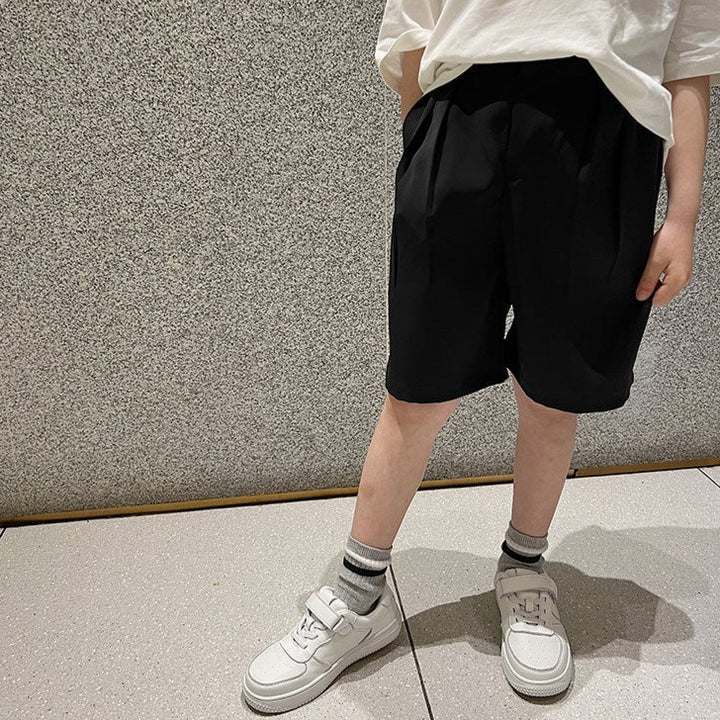 タック入りハーフパンツ