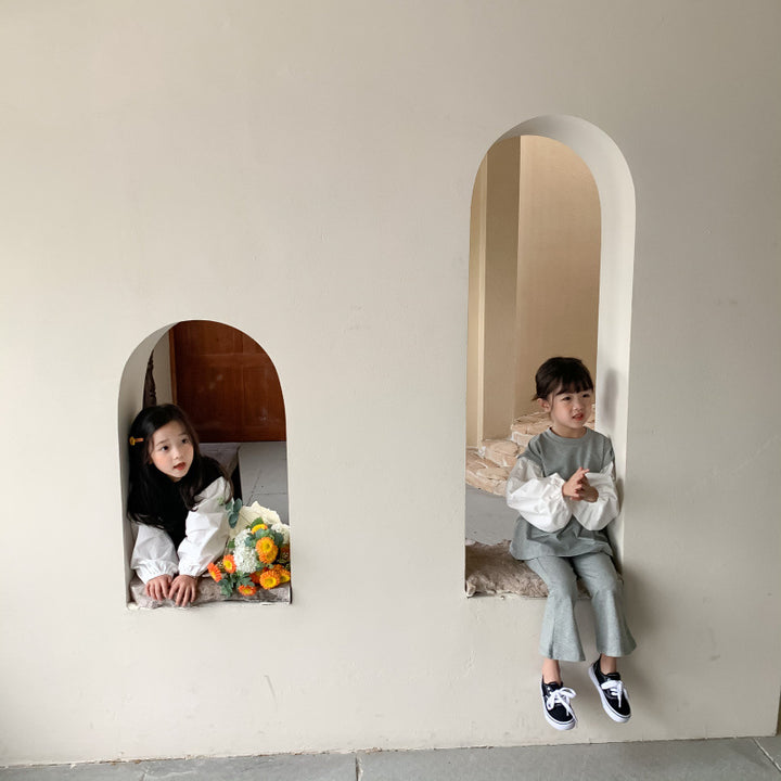 フレア袖スウェットセットアップ