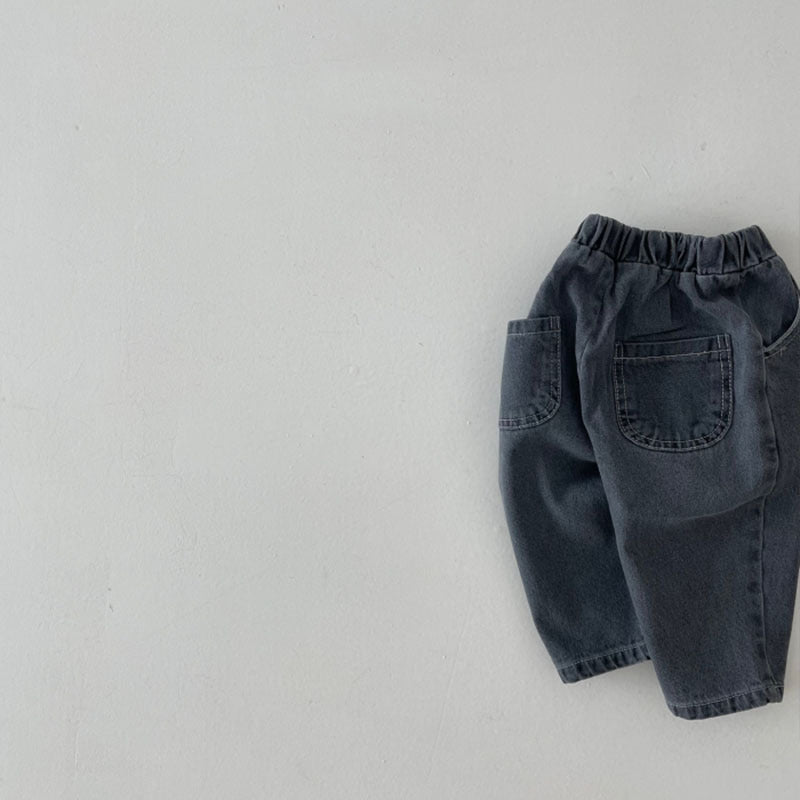 ベーシックデザインデニムパンツ