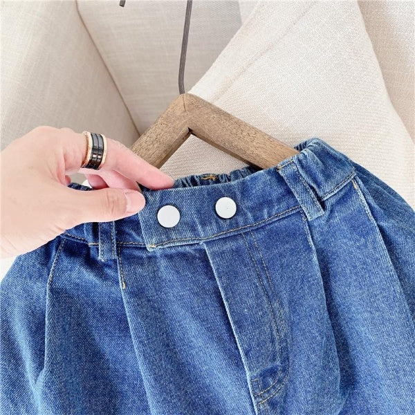 アンクル丈デニムワンドパンツ